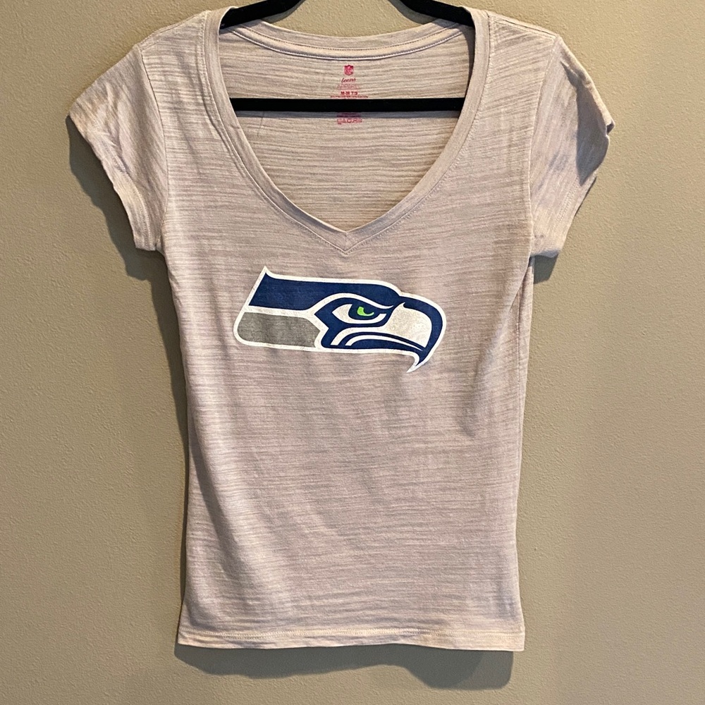 Seattle Seahawks V-Neck Short Sleeve Tee